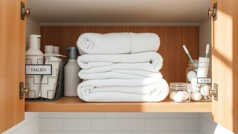 bathroom cabinet organization tips