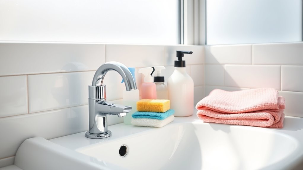 bathroom cleaning step by step