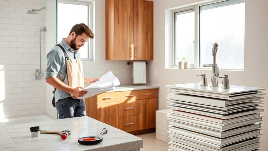 bathroom renovation process