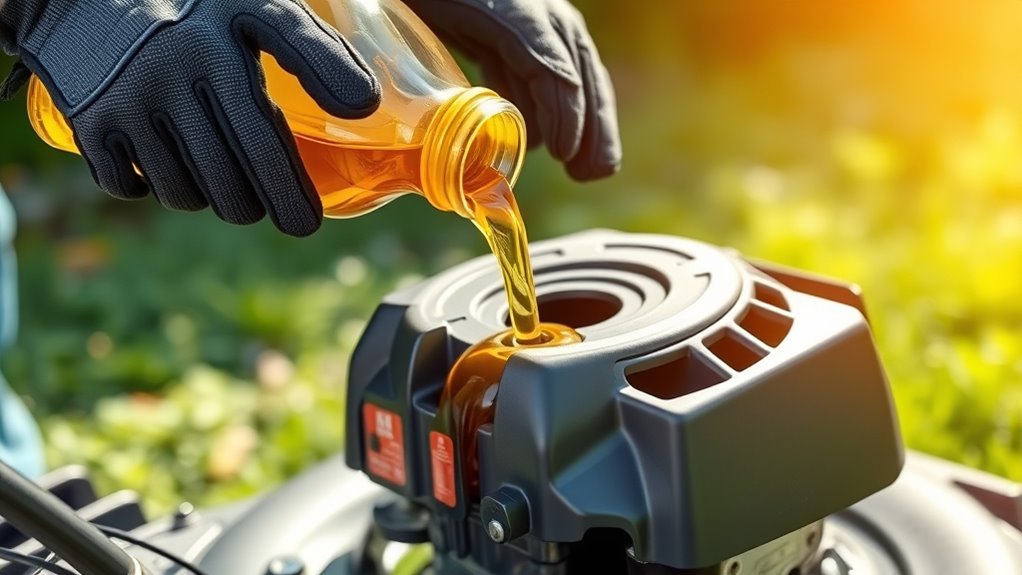 change oil regularly for efficiency