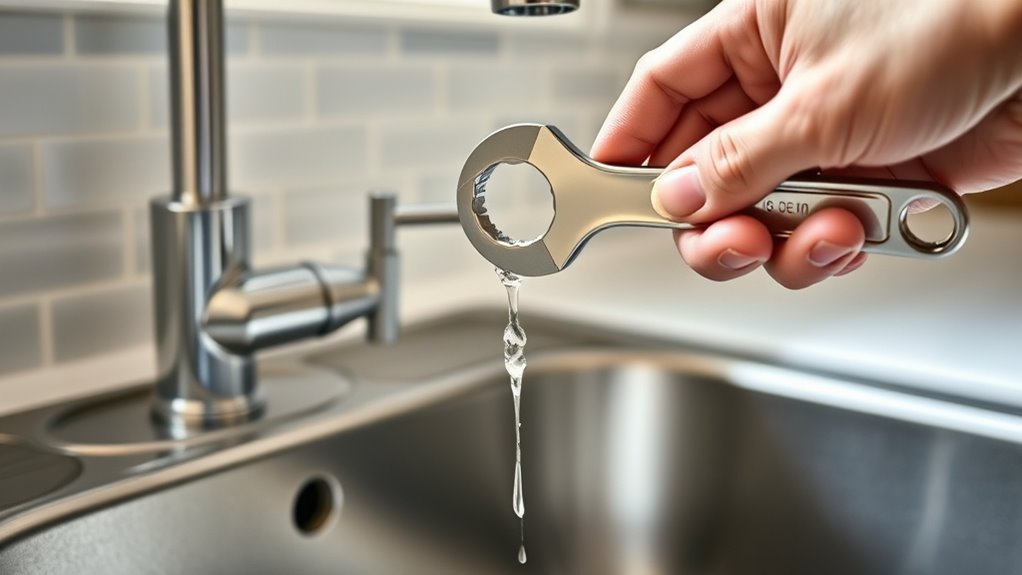 Dripping Kitchen Faucet