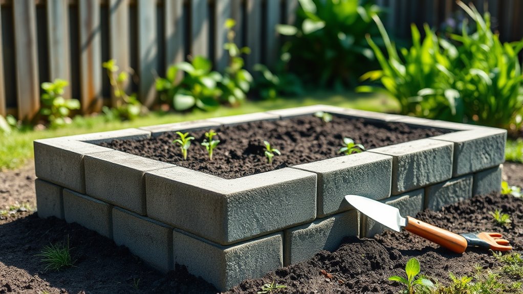 constructing a sturdy garden bed