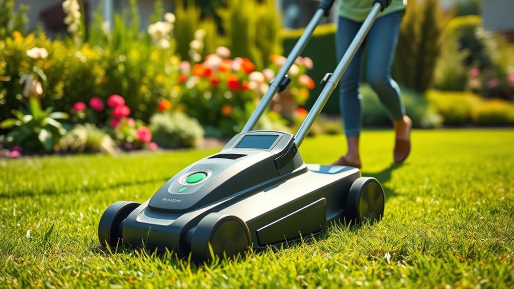 convenient efficient quiet mowing