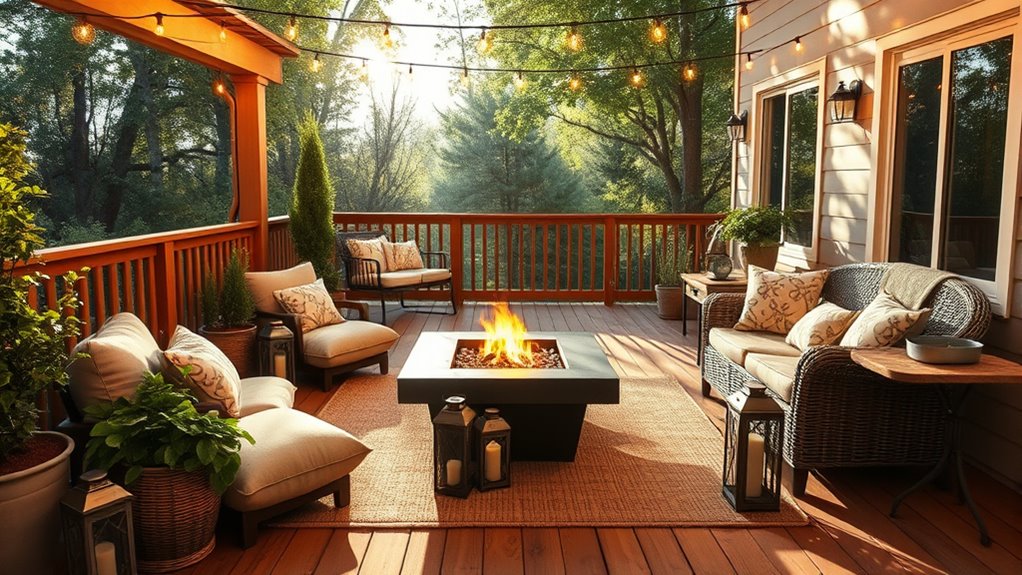 cozy outdoor patio enhancements