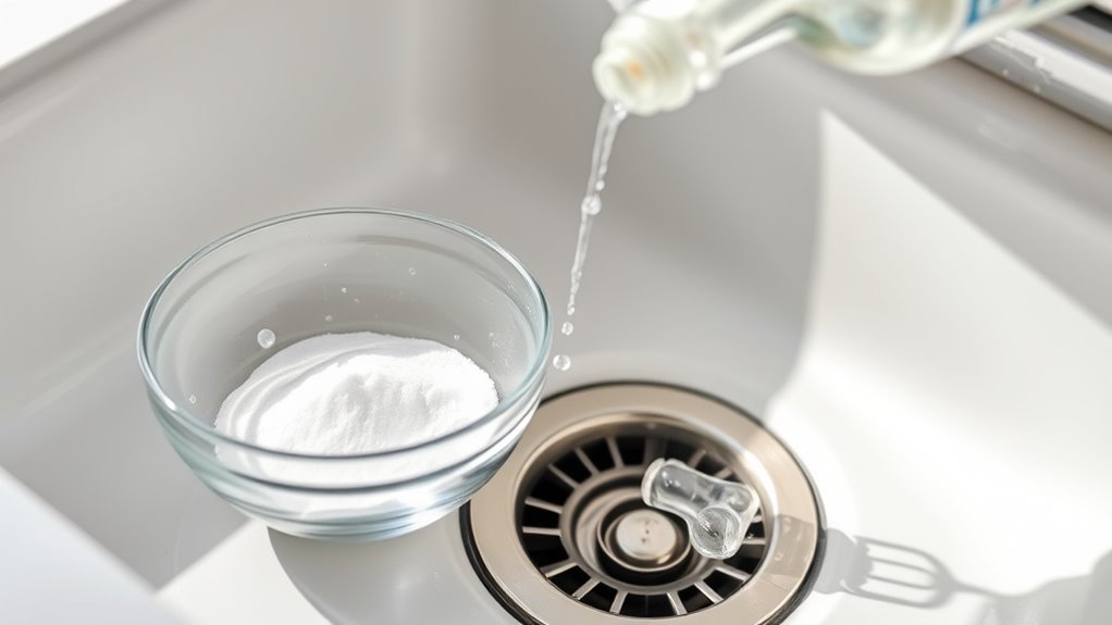 drain cleaning with baking soda