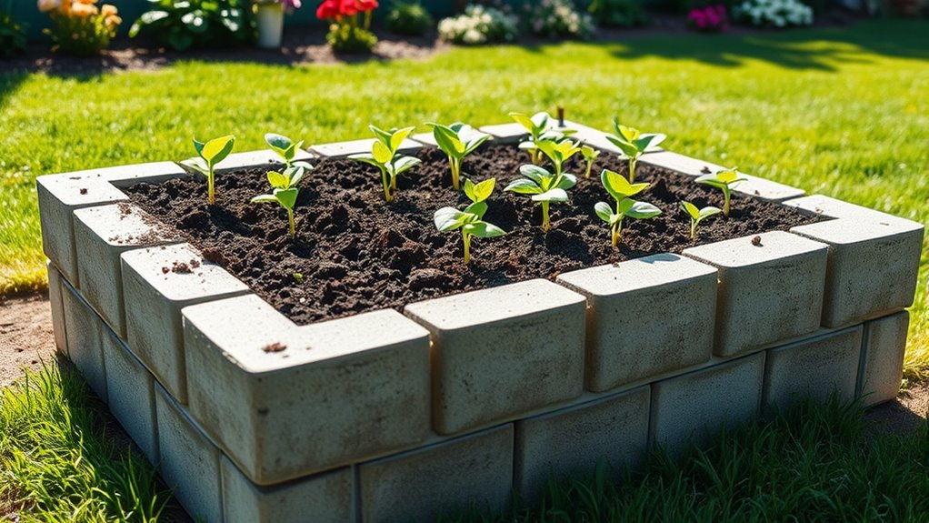Block Raised Garden Bed