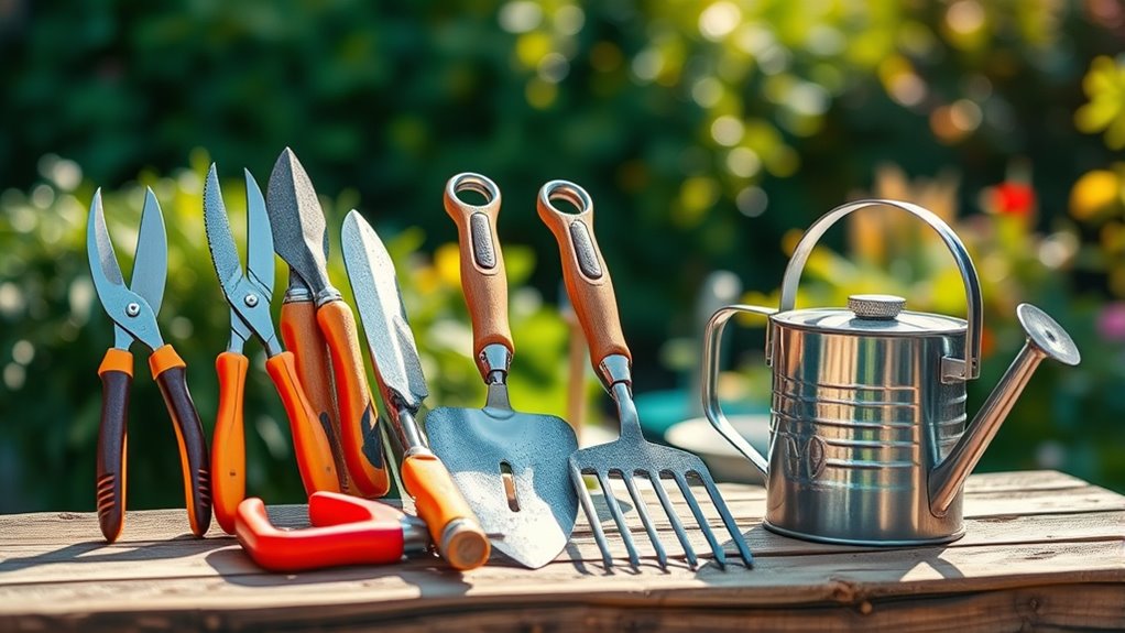 ergonomic organized gardening tools