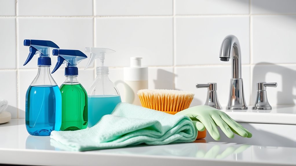 gather cleaning supplies first