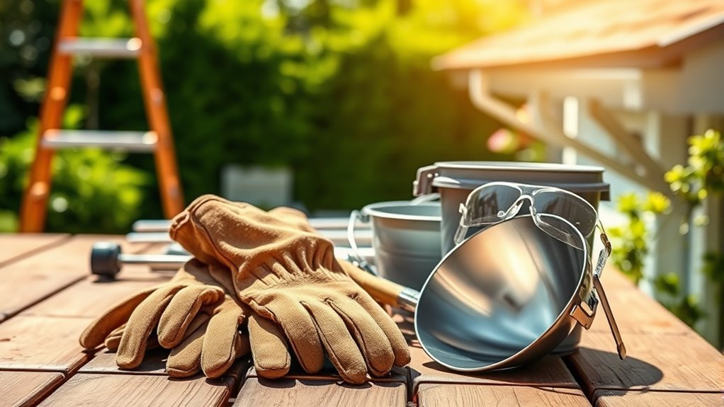 gather safety gear and tools
