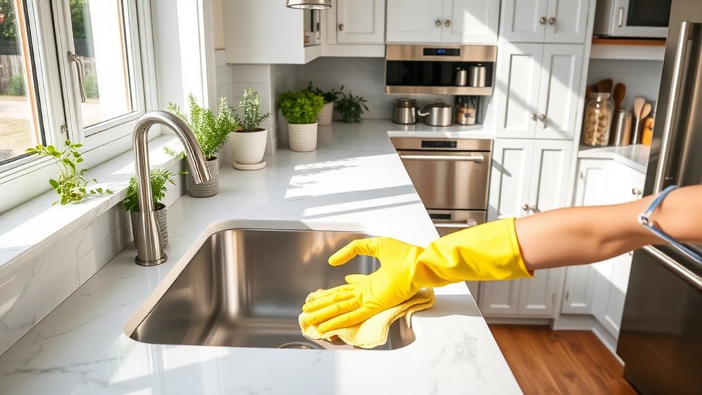 kitchen cleaning and upkeep