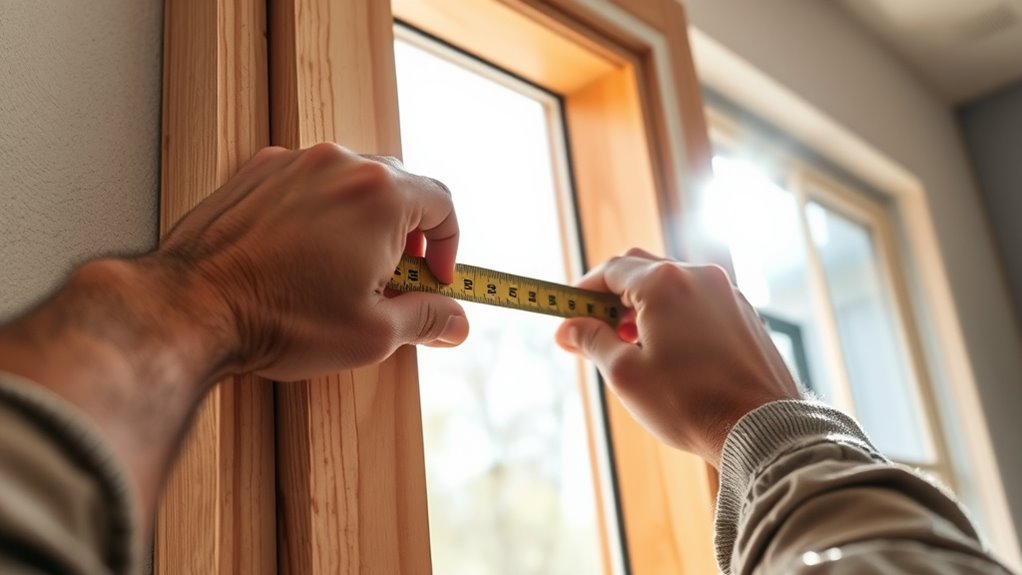 measure door opening precisely