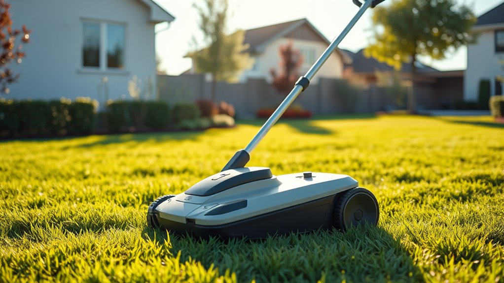 quiet efficient lawn care