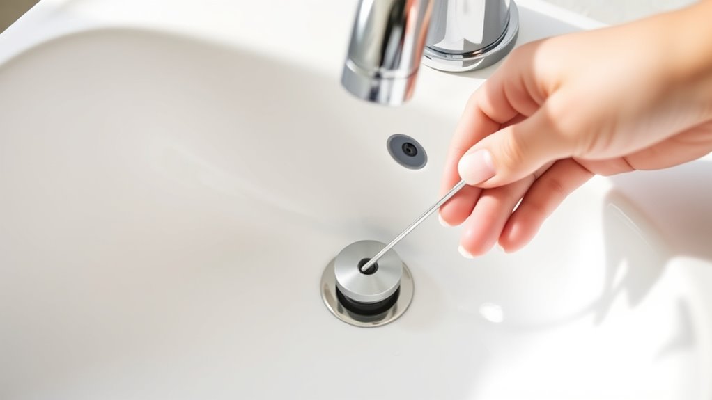 remove bathroom sink stopper