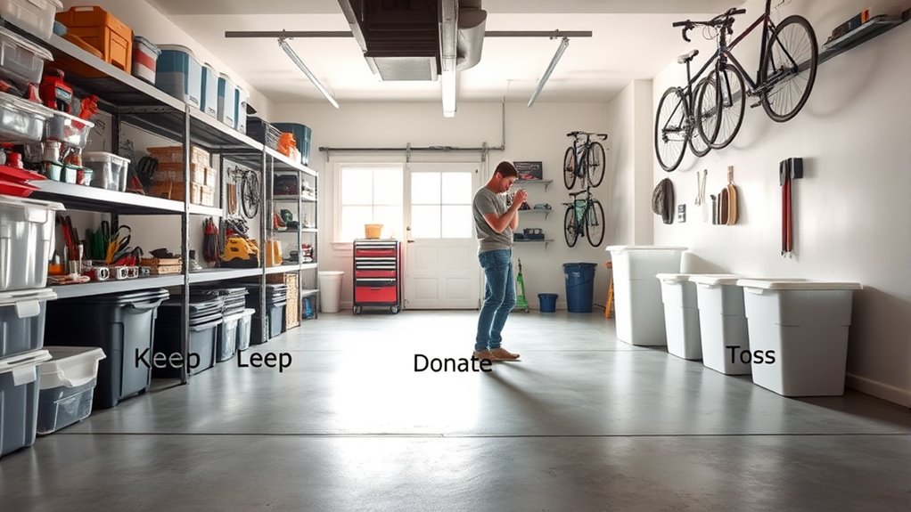 sort donate and discard