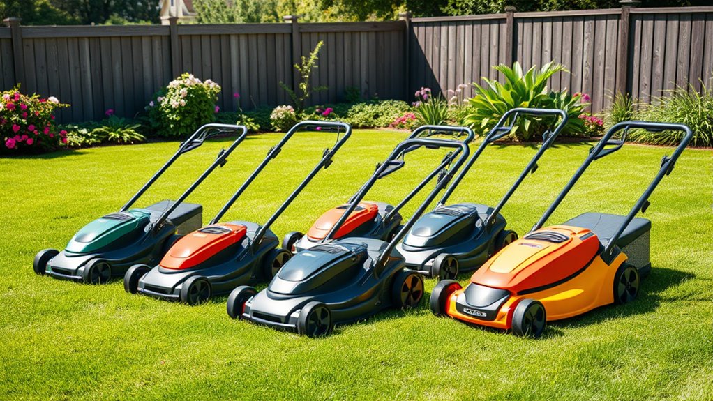 top electric lawn mowers