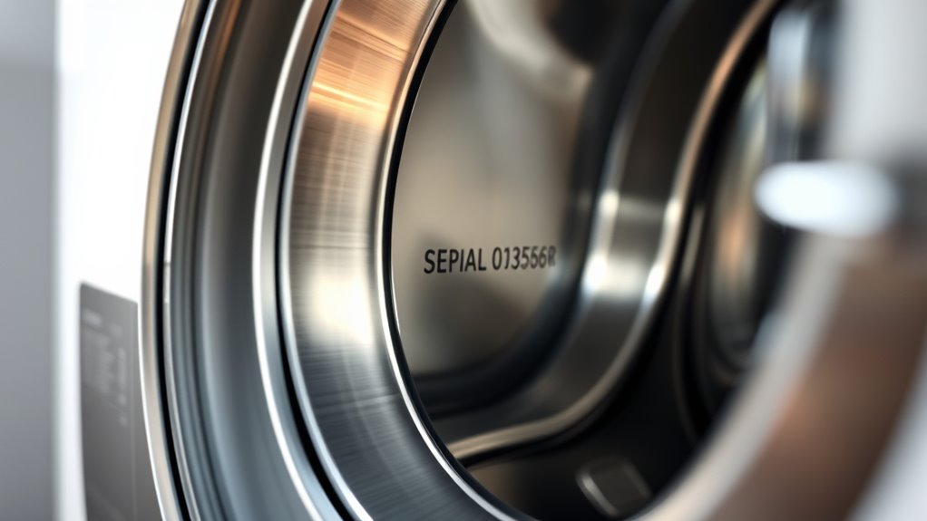 appliance serial number identification