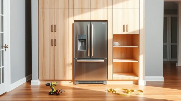 create integrated refrigerator cabinet
