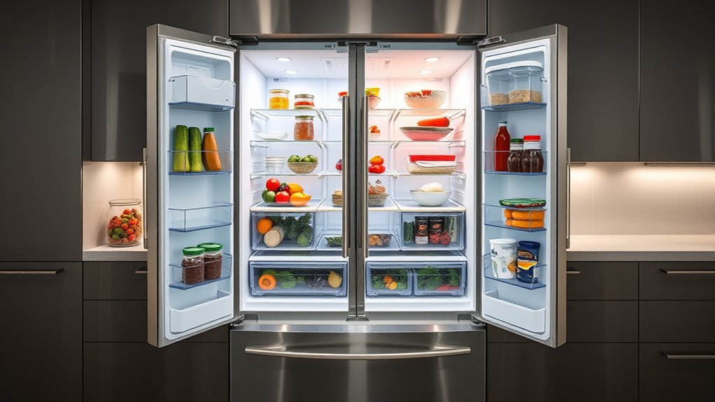 flexible adjustable storage compartments