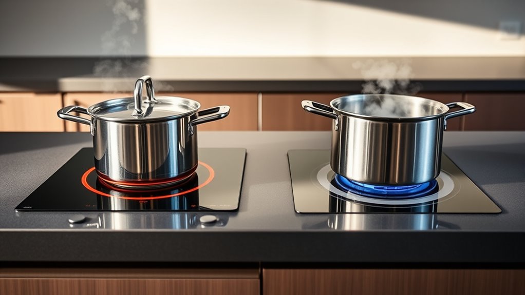 induction boils water faster