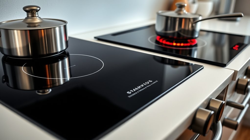 induction heats cookware instantly