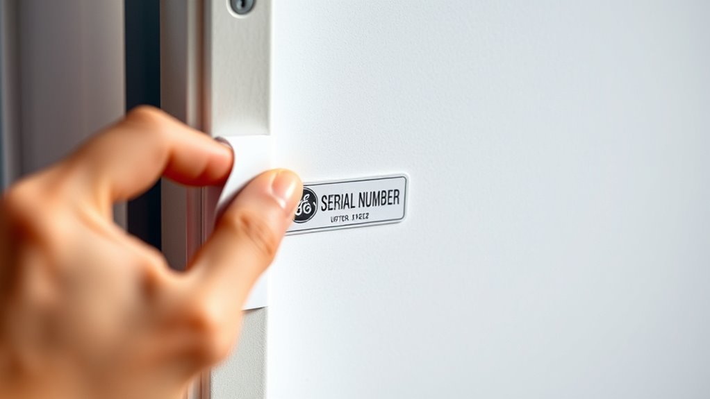 locate and record serial number