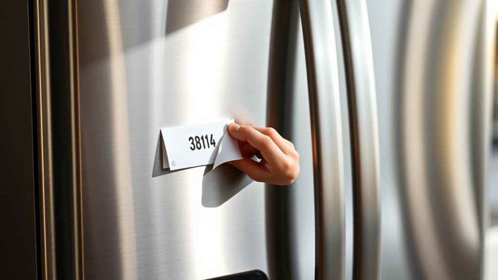 locate serial number labels