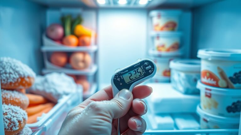 monitor freezer temperature regularly