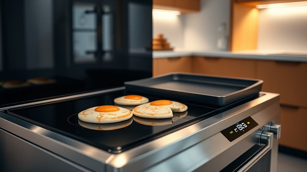 reliable even heating cooking surface