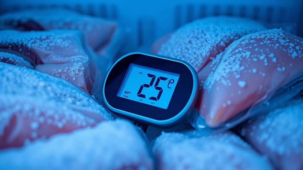 use a freezer thermometer